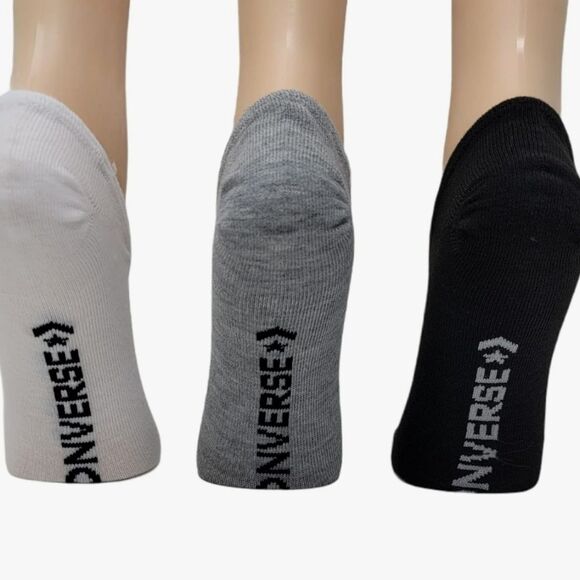 Converse 3-PK Flat Knit Ultra Low Socks - Picture 3 of 6